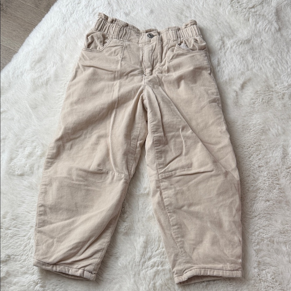 Zara Kids Light Tan Corduroy Trousers